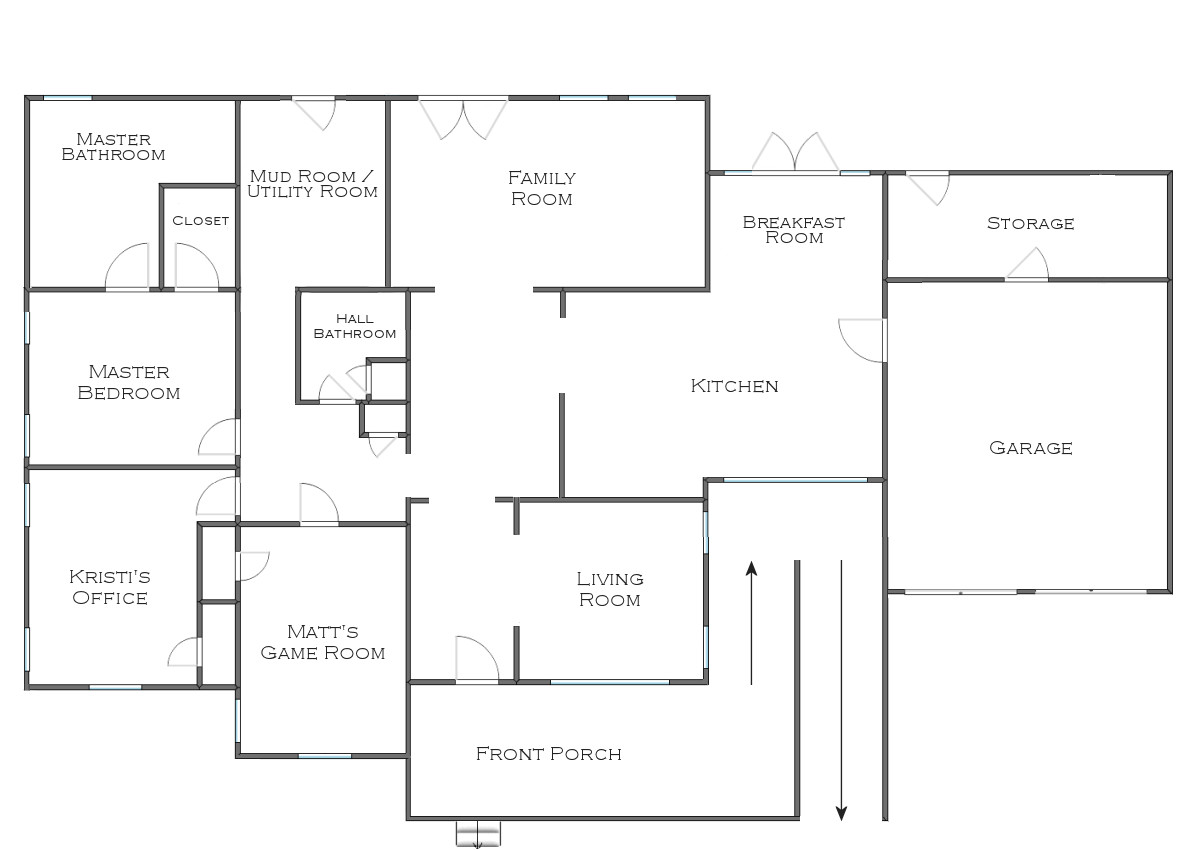 the finalized house floor plan plus some random plans and ideas