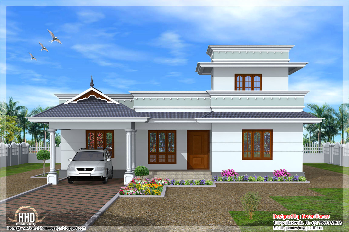 model one floor house kerala home design plans