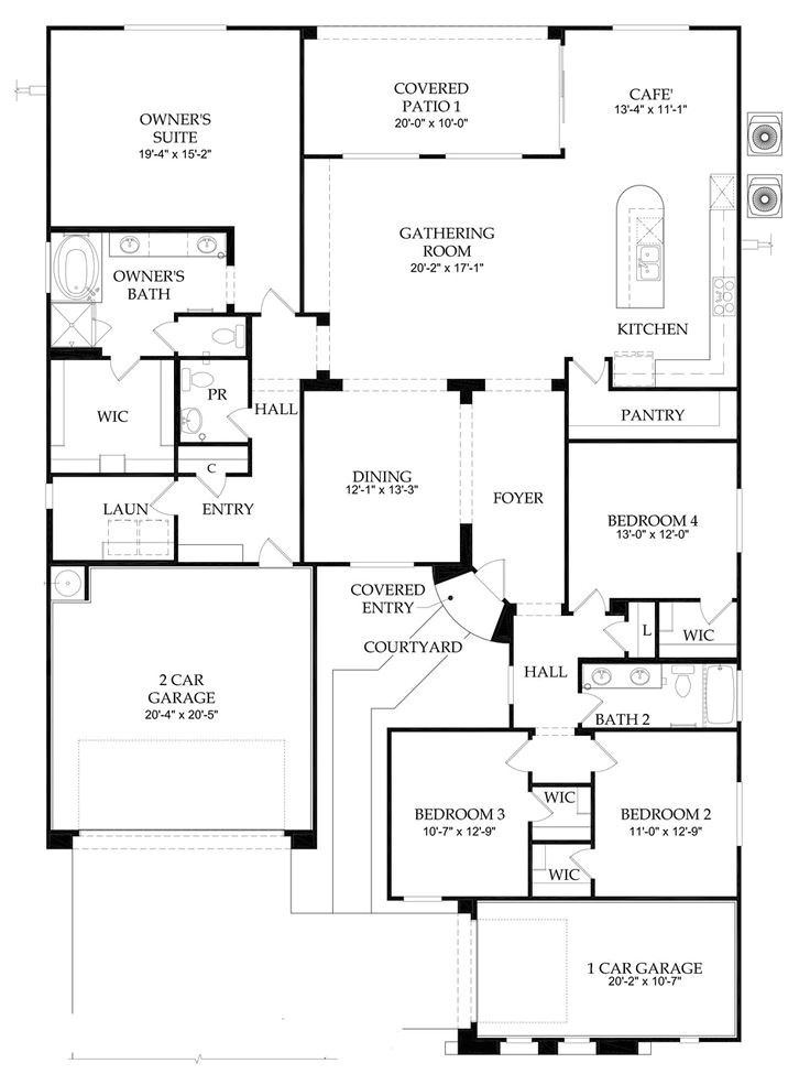 Pulte Homes Amberwood Floor Plan