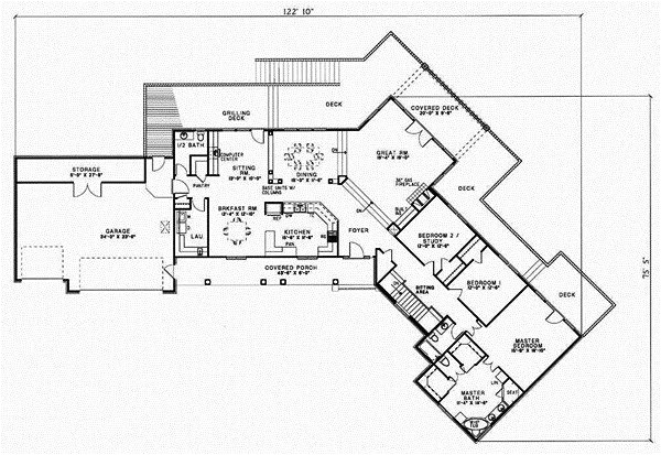 4 bedroom ranch style house plans