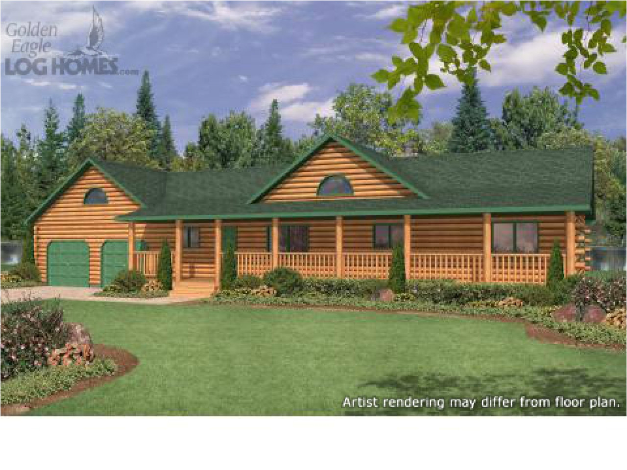 ranch style log cabin floor plans