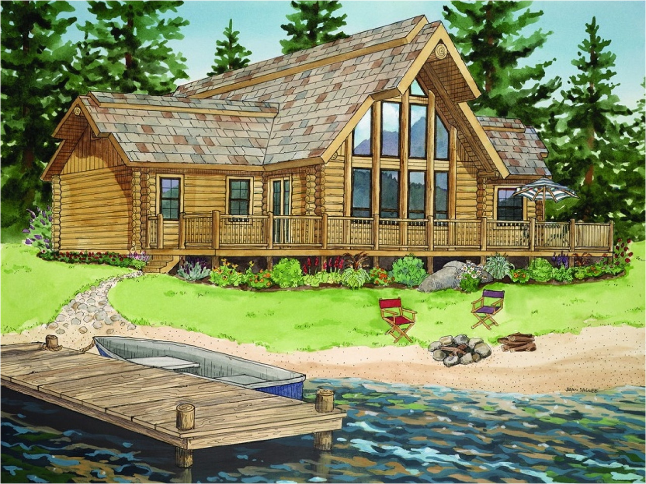 a7468b8317fbcba8 ranch log cabin homes ranch style log home plans