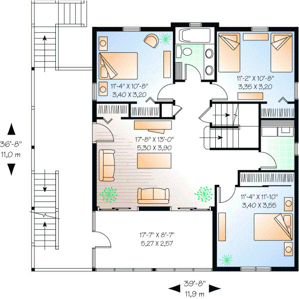 beach house reverse floor plans