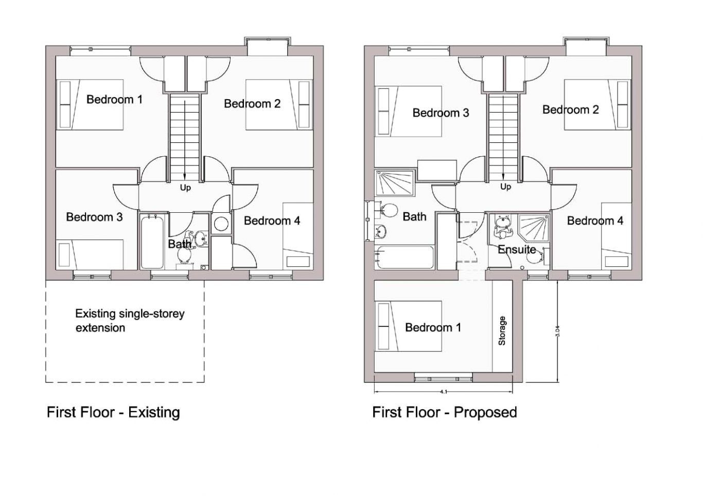 two story ranch house floor plans