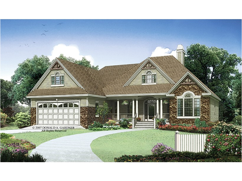 side load garage one story ranch house plans caroldoey