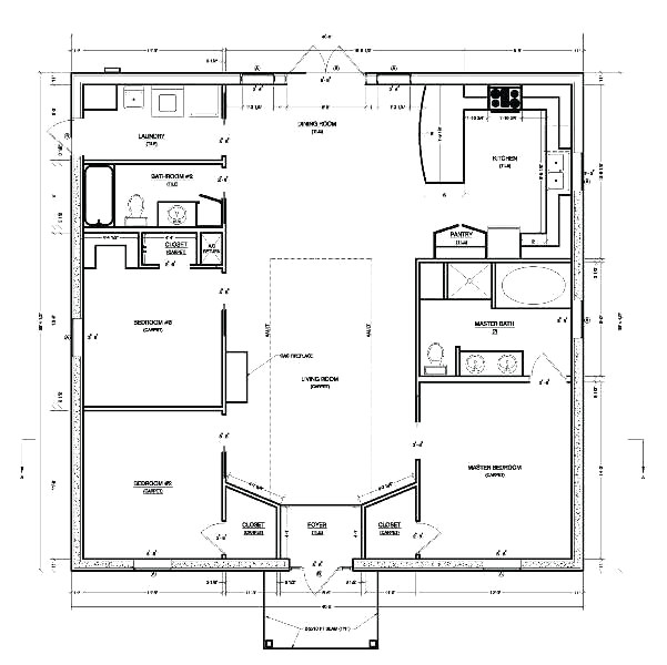 simple concrete block house plans