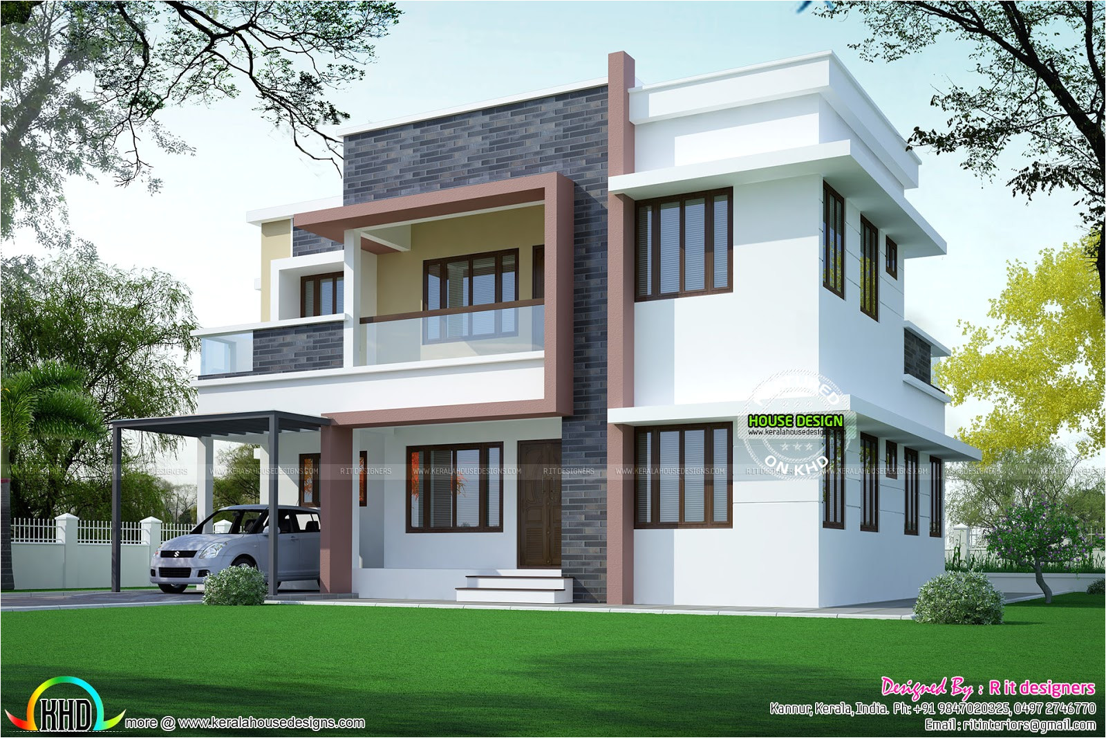 simple home plan in modern style