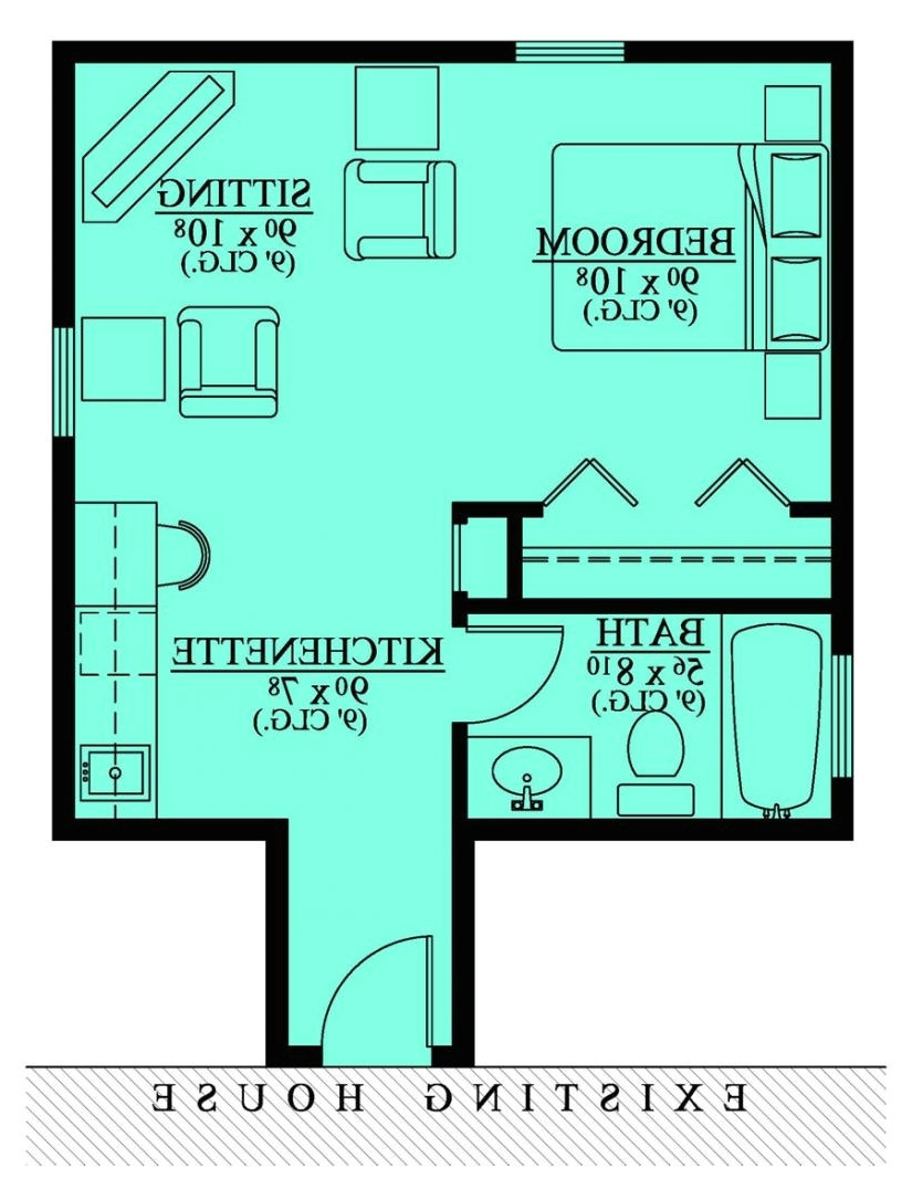 single story house plans with mother in law apartment