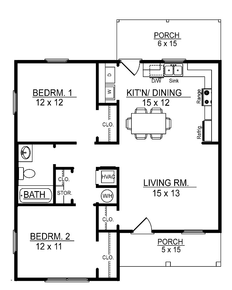 small 2 bedroom cottage plans