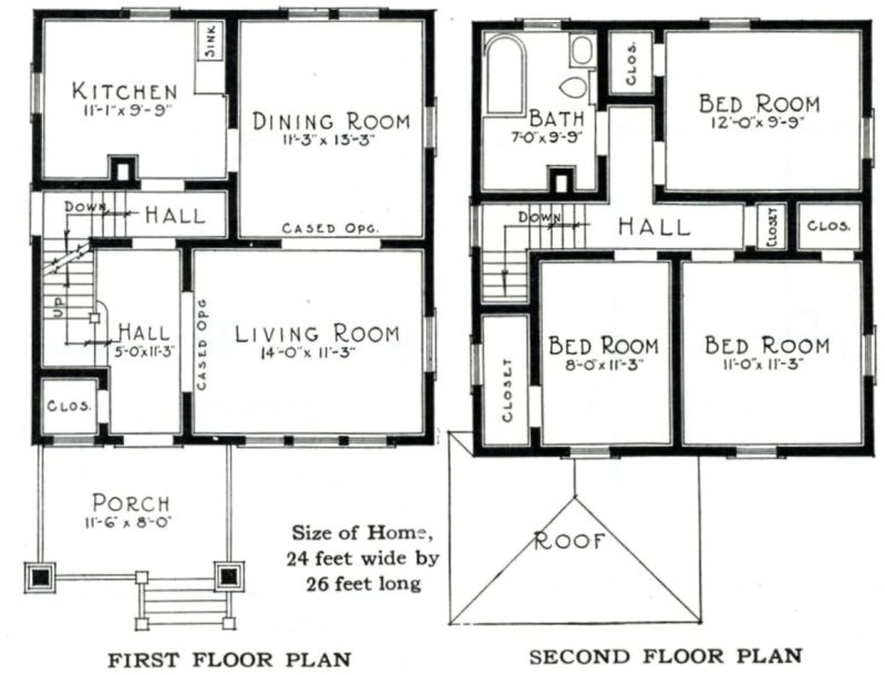 craftsman foursquare house plans