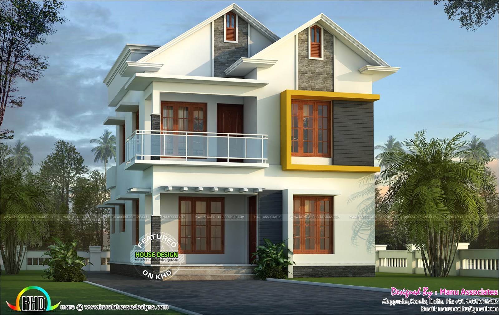cute small kerala home design