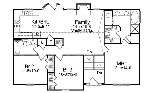 cozy split level house plan 2298sl