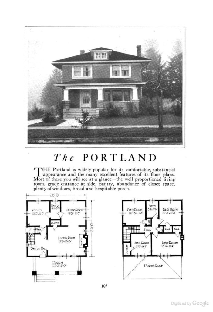 Square Homes Plans New Craftsman Foursquare House Plans New Home Plans Design