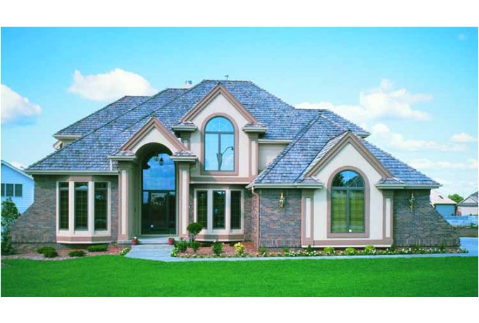 eplans new american house plan brick stucco home square