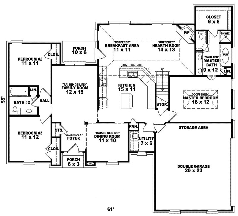 traditional house floor plans