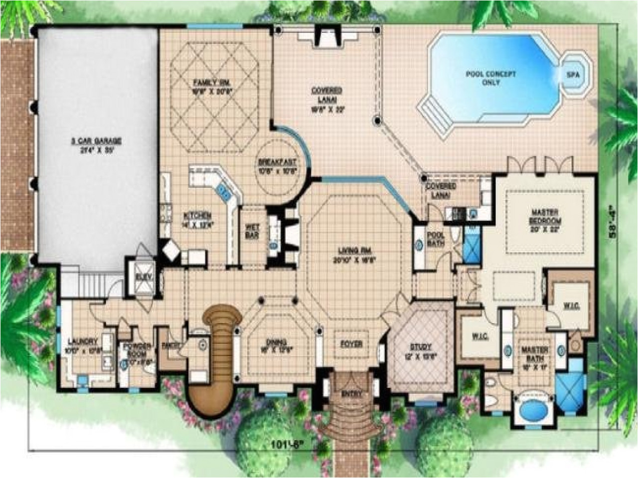 7f2f610e8be37405 tropical house designs and floor plans modern tropical house design