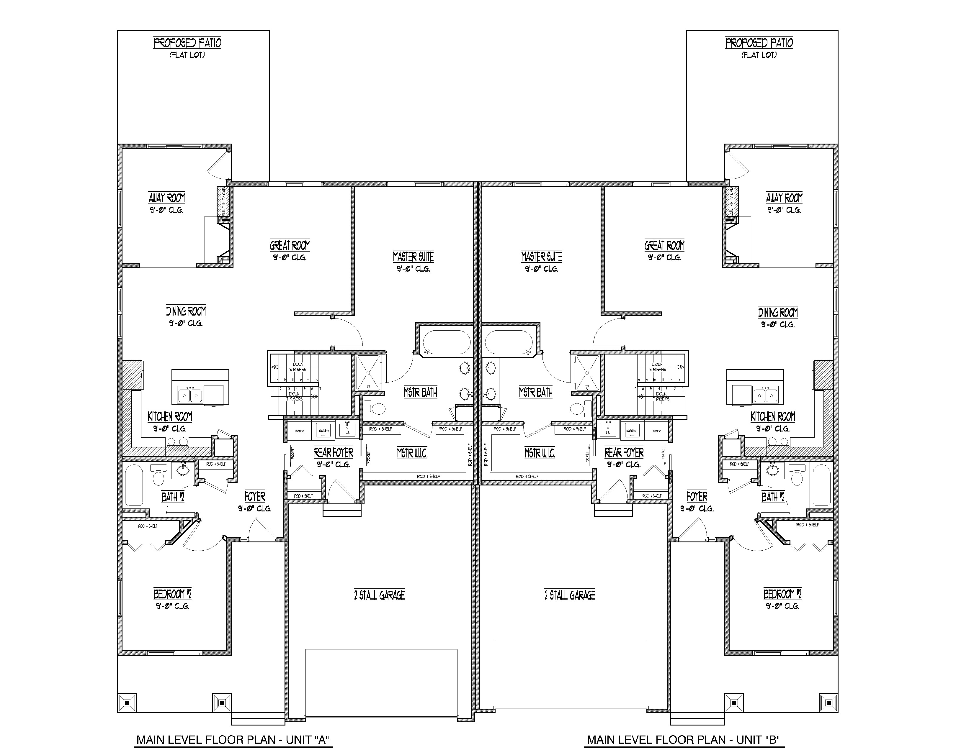 marvelous twin home plans 7 twin home floor plans