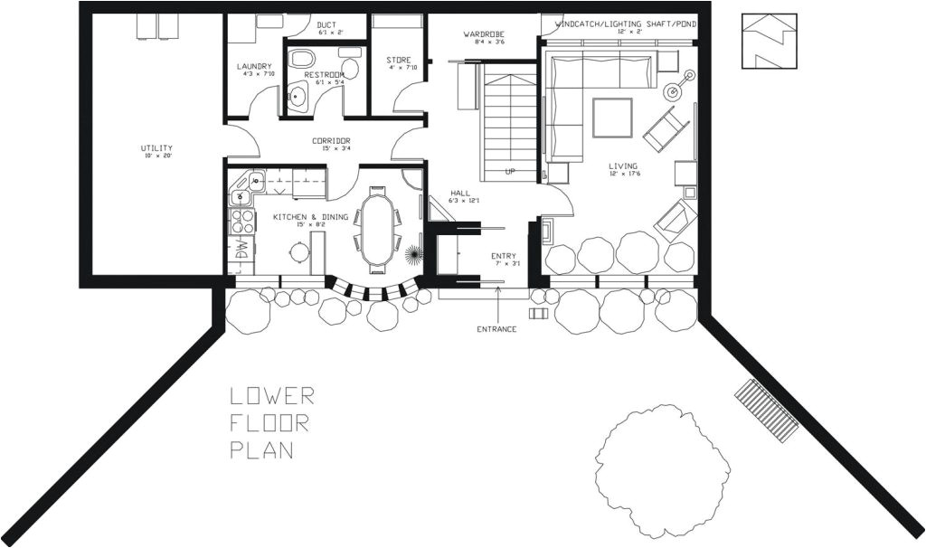 underground homes floor plans