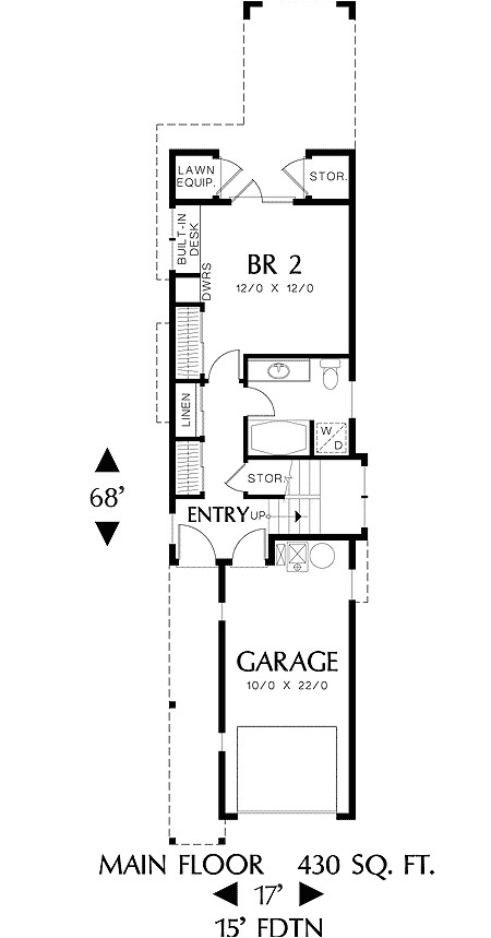 narrow home plans