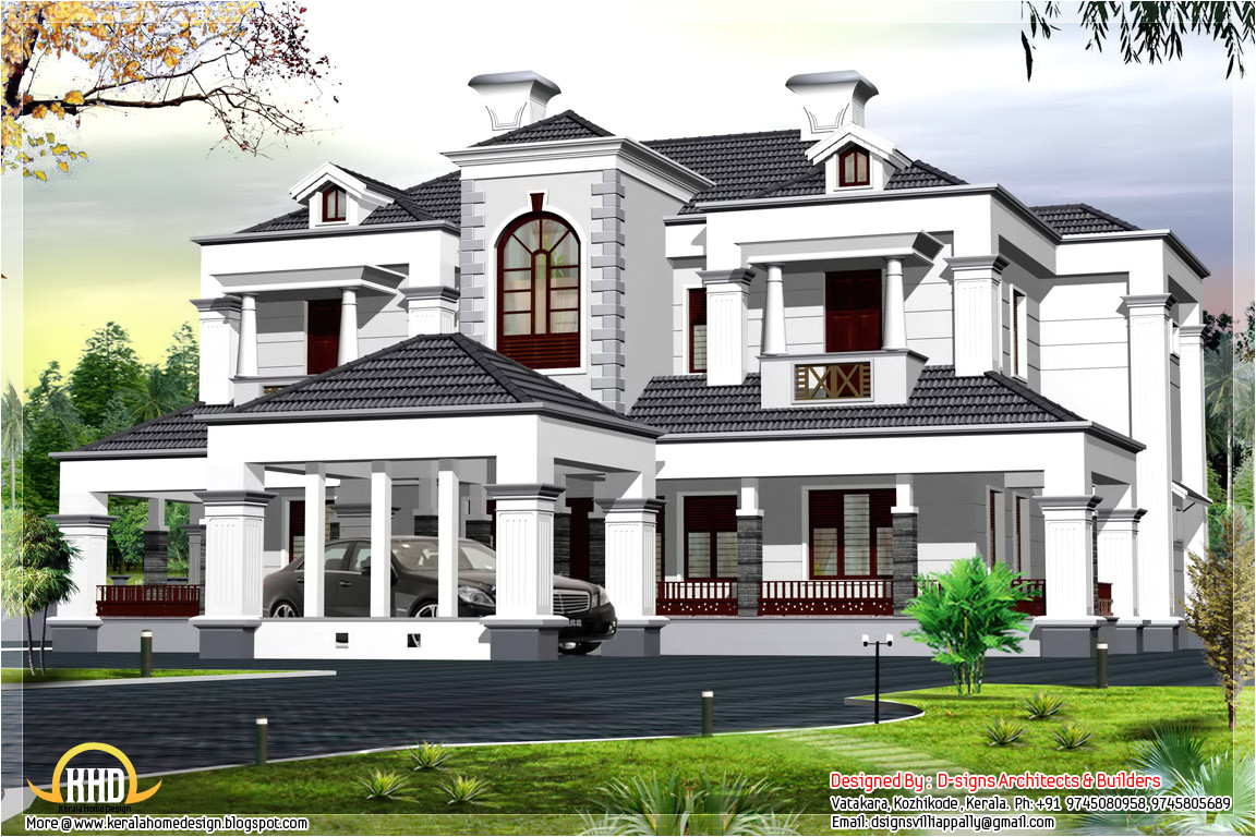 victorian style 5 bhk home design