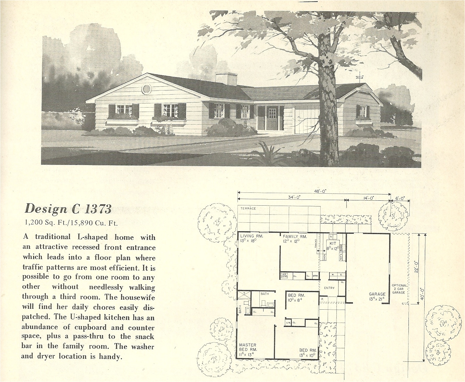 vintage house plans 1373