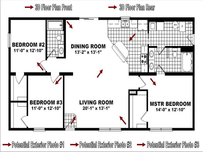 virtual modular home floor plans 58955
