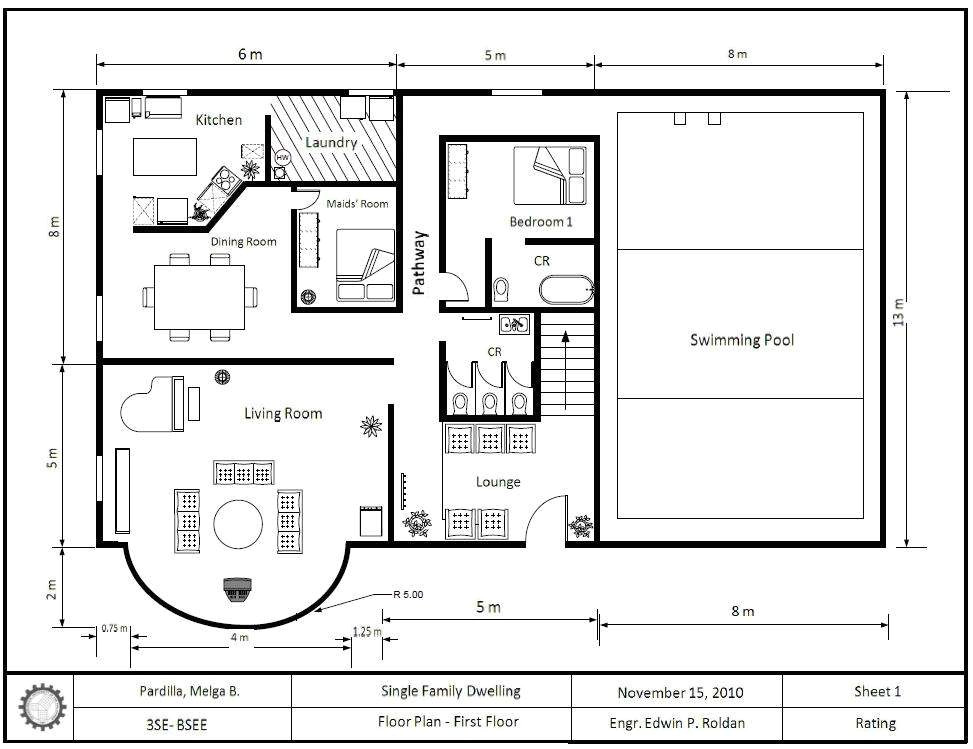 Visio Stencils Home Floor Plan Drawing House Plans with Visio Home Deco Plans