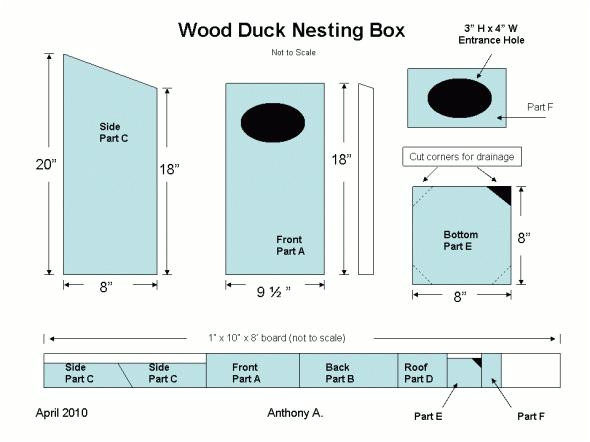 wood duck nesting box plan plans randkey