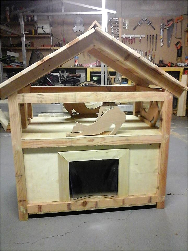 diy wood pallet cat house