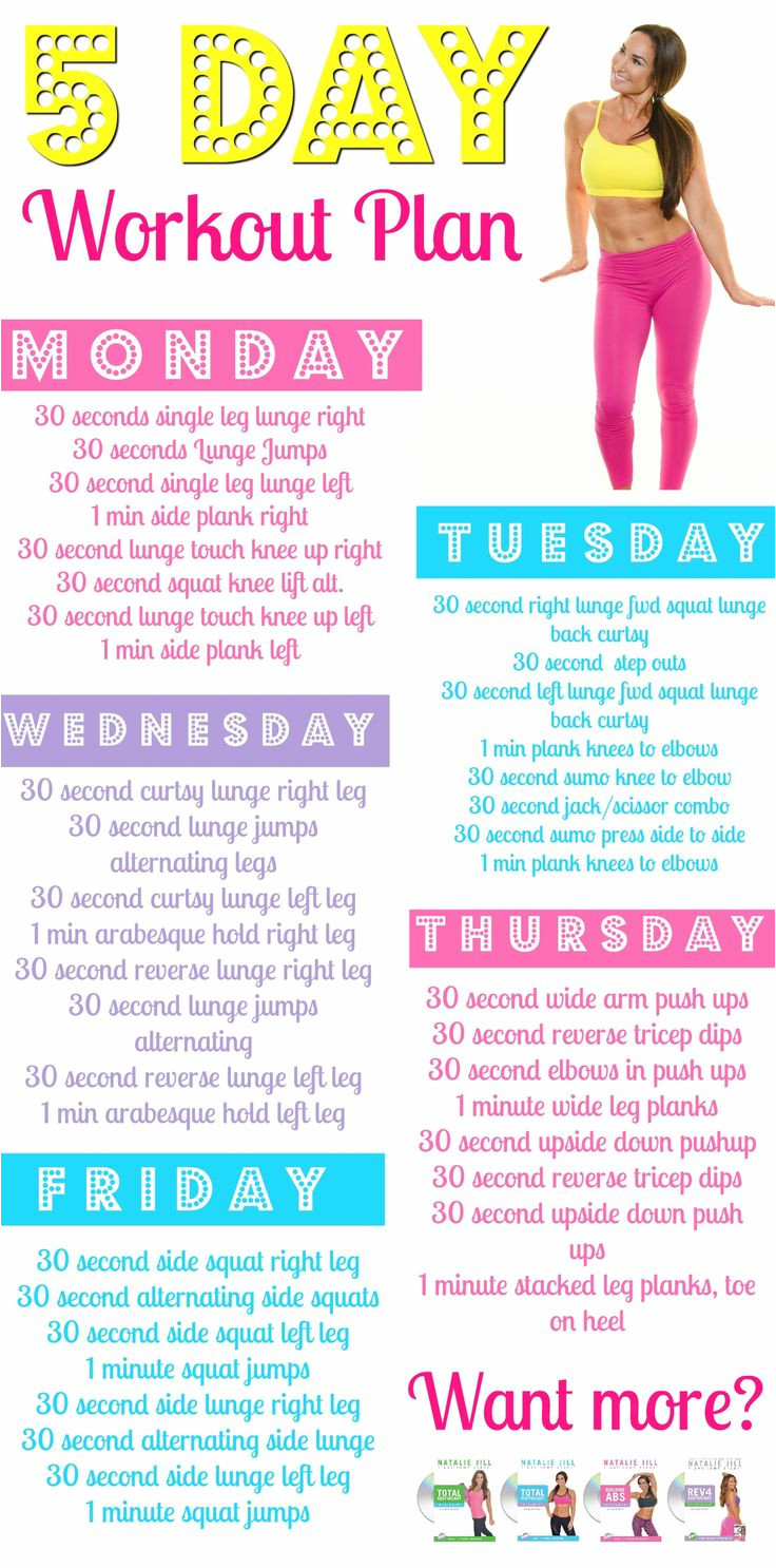 5 day workout routine for weight loss at home