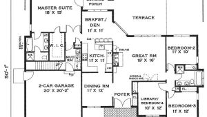1 Story Home Floor Plan Elegant One Story Home 6994 4 Bedrooms and 2 5 Baths