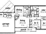 1 Story Home Floor Plan Simple One Story House Plans Floor Plan Enlarge House