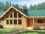 1 Story Log Home Plans Fall River Log Home Plan Mywoodhome Com