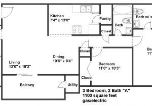 1100 Sq Ft Ranch House Plans 1100 Square Feet 2 Bedroom House Plans