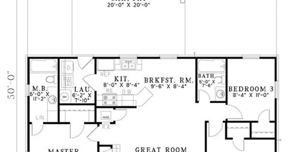 1100 Sq Ft Ranch House Plans Ranch Style House Plan 3 Beds 2 Baths 1100 Sq Ft Plan