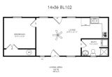 14 X 40 House Plans 14 X 40 Floor Plans with Loft Bear Lake Series Model 102