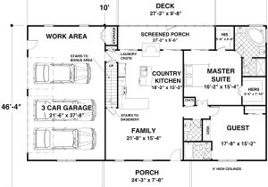 1500 Sq Ft Ranch House Plans with Basement Ranch House Plan 92395