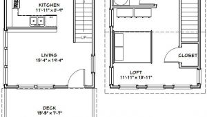 16×20 Tiny House Floor Plans 16×20 House 16x20h3 569 Sq Ft Excellent Floor