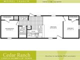 2 Bedroom 2 Bath Mobile Home Floor Plan 2 Bedroom Manufactured Home Plans