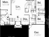 2 Bedroom House Plans with Garage and Basement One Story House Plans Daylight Basement House Plans Side