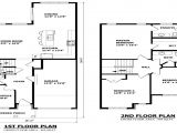 2 Story House Floor Plans with Measurements Modern 2 Story Home Floor Plans