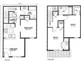 2 Story House Floor Plans with Measurements Two Bedroom House Plans with Dimensions Joy Studio
