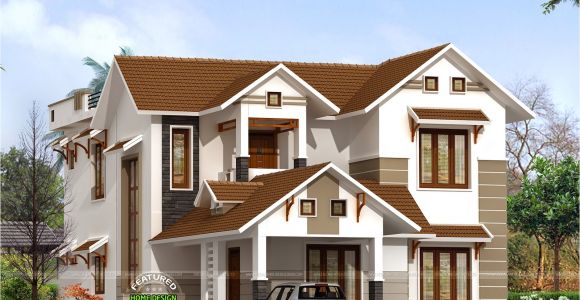 2015 Home Plans 2015 Sq Ft Sloping Roof Home Kerala Home Design and