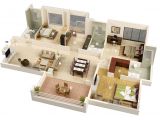 3 Bedroom Home Floor Plans 25 More 3 Bedroom 3d Floor Plans