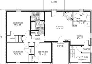 3 Bedroom House Plans Under 1000 Sq Ft 2 Bedroom House Plans 1000 Square Feet Home Plans