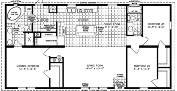 3 Bedroom Manufactured Homes Floor Plans 3 Bedroom Mobile Home Floor Plan Bedroom Mobile Homes