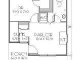 300 Sq Ft Home Plans Cottage Style House Plan 2 Beds 1 Baths 300 Sq Ft Plan