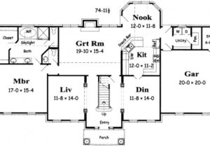 3000 Square Feet Home Plans Colonial Style House Plan 4 Beds 3 50 Baths 3000 Sq Ft