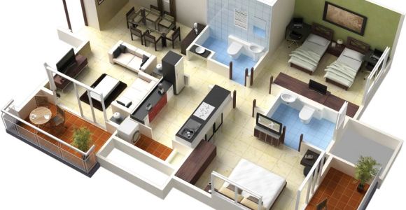 3d Home Design Plan Bedroom Position In Home Design Plans 3d This for All