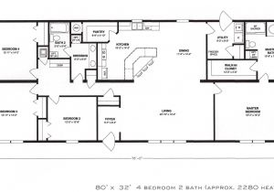 4 Bedroom Modular Home Plans 4 Bedroom Floor Plan F 1001 Hawks Homes Manufactured
